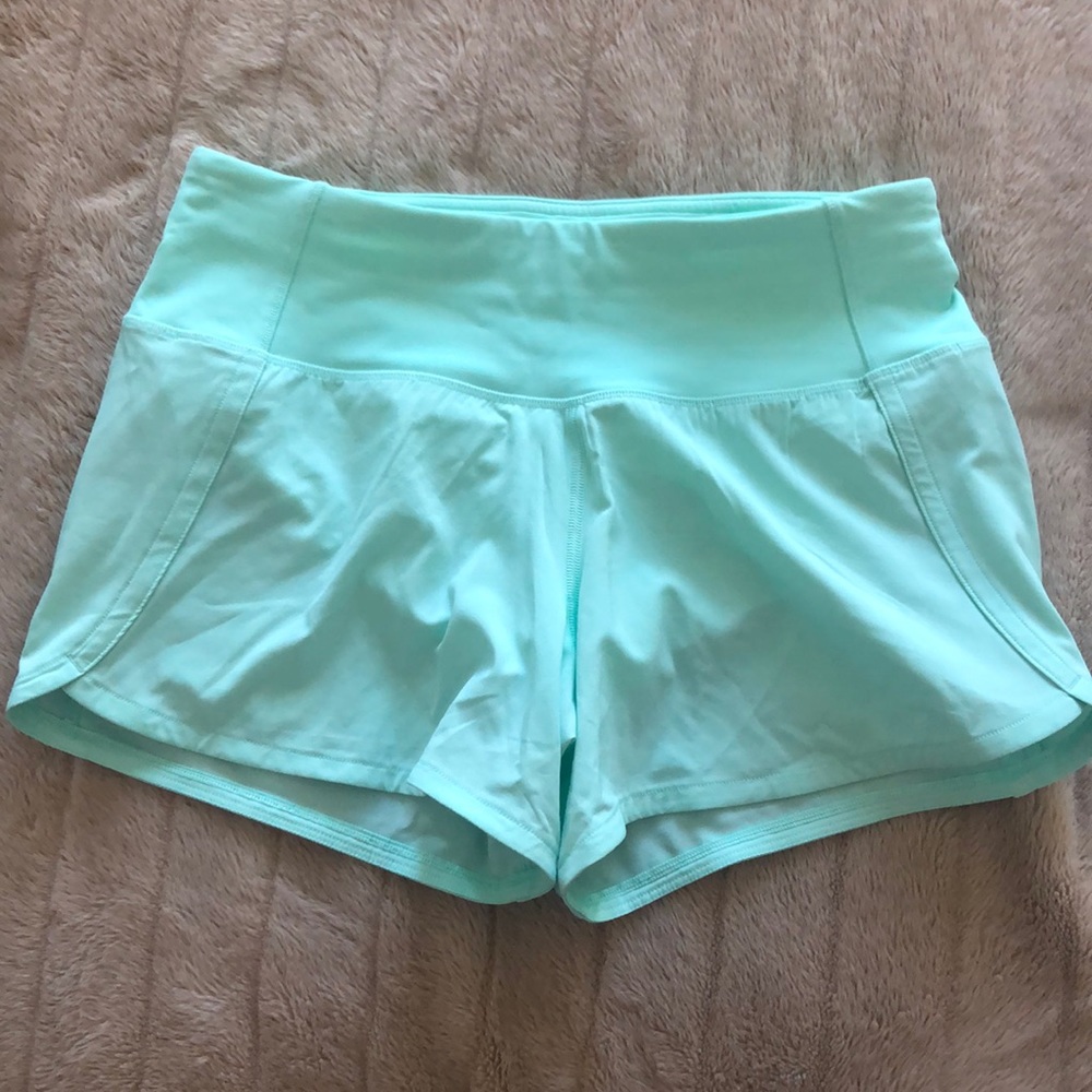 Teal Lululemon shorts